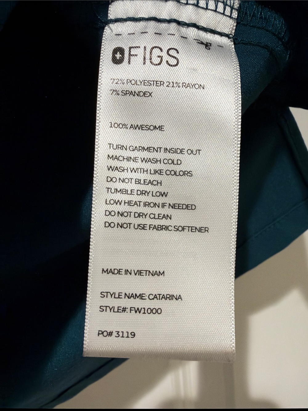 FIGS Catarina Scrub Top, Sz XS - Picture 5 of 5
